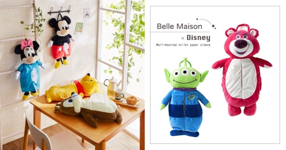Belle Maison X 迪士尼「壁掛衛生紙套」萌度破表，快來幫衛生紙換上可愛的新衣吧！