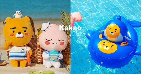 Kakao Friends「夏日海軍系列」新上市！超萌萊恩沙灘球、游泳圈陪你一起去海邊度假～