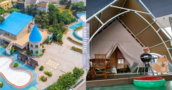 玩水＋露營一次滿足！台中「大安濱海樂園」彩色小屋、豪華帳篷，6月正式開放