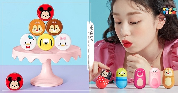 ETUDE 迪士尼「Tsum Tsum彩妝」上市！米奇、米妮等多款角色，還有轉轉花生唇釉必搶！