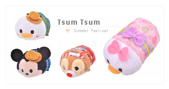 Tsum Tsum夏日祭典系列登場！圓滾滾米奇、米妮浴衣太可愛，加碼七夕特別版Tsum Tsum～