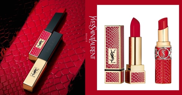 YSL「狂野紅唇」系列超美！限定蛇紋外殼超高級、紅唇飽和顯白，2020精品級秋妝必收