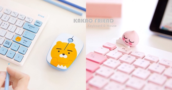 上班族小姊姊必備！Kakao Friends推出超療癒鍵盤＋滑鼠，無辜Ryan萌度破表