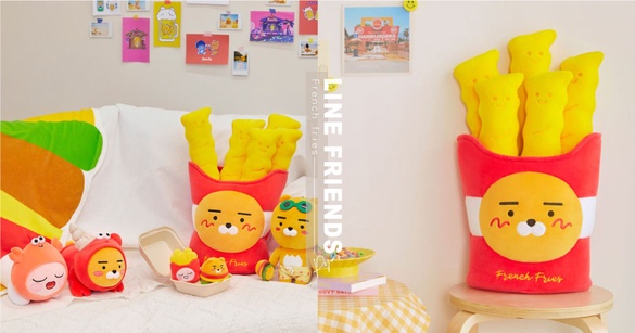 KAKAO FRIEND推出「派對美食系列」！巨無霸萊恩薯條、香烤萊恩土司美味登場