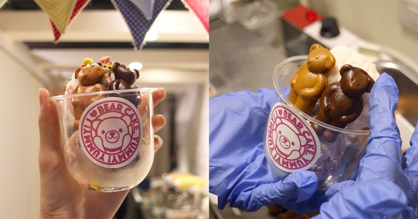 熊燒尬上冰淇淋！「BEAR HOLIC熊燒」推出雞蛋糕＋冰淇淋，超Q的「熊冰」超欠拍