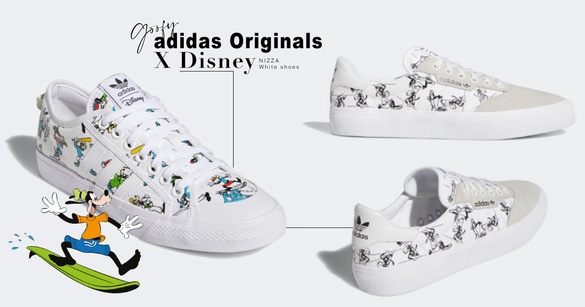 adidas Originals X 迪士尼「高飛」聯名登場！小白鞋也能又帥又萌，當情侶鞋太適合！