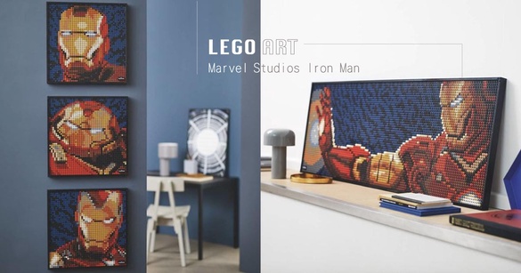 樂高「LEGO ART」系列登場！用樂高拼出鋼鐵人、瑪麗蓮夢露，還有超狂「3+1」拼法！