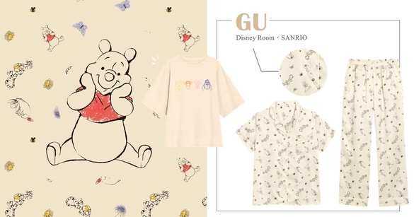 GU x「小熊維尼」可愛登場！還有三麗鷗 HelloKitty、鋼彈全新聯名，粉絲們快買起來！