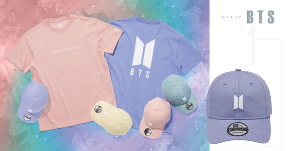 New Era×「BTS防彈少年團」重磅聯名！炫紫星空、粉嫩盛夏雙風格新品，A.R.M.Y們必收！