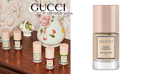 GUCCI夢幻「寶寶粉指甲油」登場！寶寶粉+LOGO標籤精緻奢華，奶茶裸、暗紅色美甲超顯白
