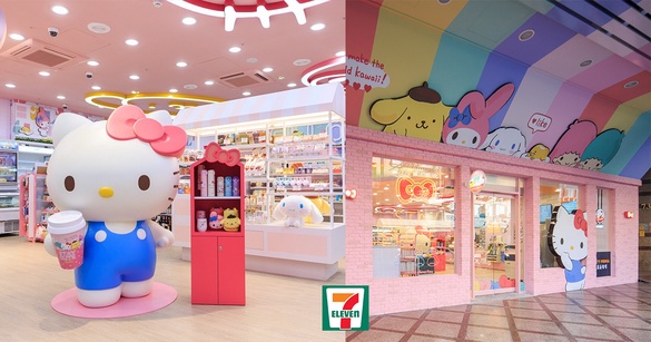 7-11「三麗鷗聯名店」在西門！50項獨家周邊+2.3m超大Kitty，全球首間聯名門市這天開幕