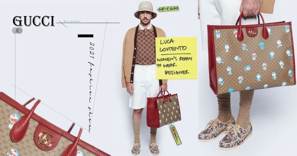 GUCCI 「哆啦a夢印花包」驚喜登場！哆啦a夢 x GUCCI 經典雙G印花，濃濃復古懷舊風情！
