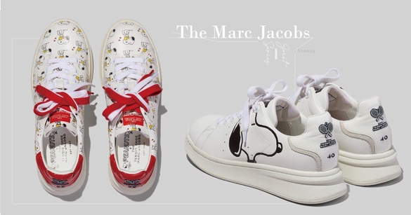 The Marc Jacobs X「史努比」推出全新聯名系列，史努比造型小白鞋吸睛度滿分！