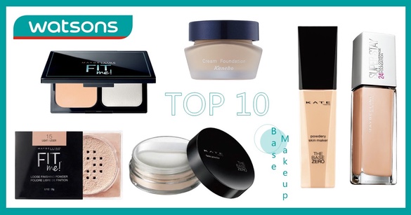 屈臣氏2020上半年熱銷底妝榜單TOP 10出爐！Maybelline回購率100%，媚點、惹我口碑爆好