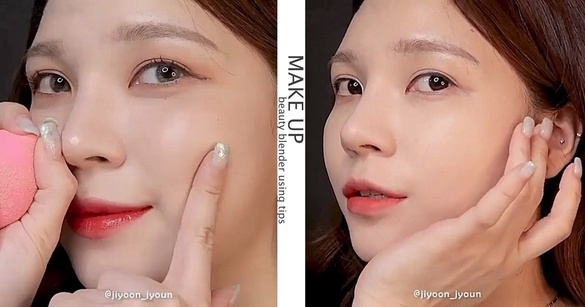 化妝師親授不同類型「美妝蛋用法」！粉底薄透亮、腮紅修容更自然，美妝蛋隱藏用法必學