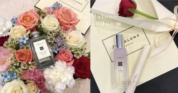 七夕收到要我嫁也願意~捧著被花包圍的Jo Malone London香水，發朋友圈才叫真放閃！