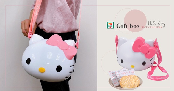 KItty大頭變肩背包！7-11推「Hello Kitty造型禮盒」，加碼米奇、寶可夢等5款也超可愛
