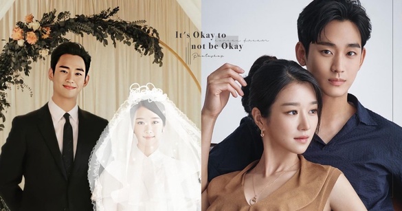《雖然是精神病但沒關係》網友神P圖！結婚照&amp;週歲宴，金秀賢&amp;徐睿知的孩子會長這樣！