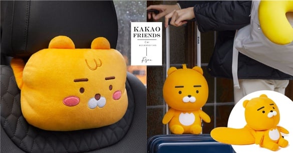 KAKAO FRIENDS車上配件系列來啦！最可愛空氣清淨劑、還有萊恩雙面頸枕長途旅行必收