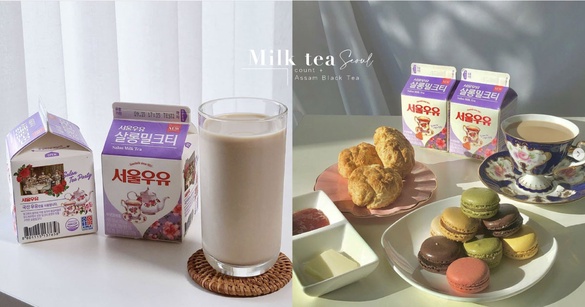 IG狂洗版！韓國首爾牛奶新品「沙龍奶茶」，伯爵+阿薩姆紅茶，濃厚奶香讓人一喝就愛上