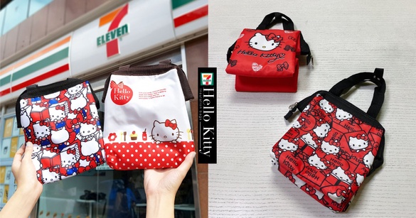 7-11「Hello Kitty寬口保溫袋」第二彈！一系列四款超Q花樣，滿版的Kitty太療癒啦