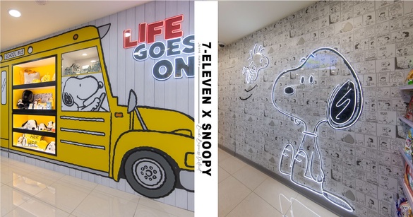 7-11「SNOOPY史努比聯名店」2號店現身北車！增設史努比巨型燈箱，連騎樓都超好拍！