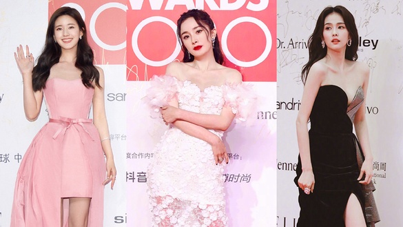 楊冪、唐嫣同場秀美腿！12女星紅毯造型PK，趙露思甜美，江疏影美豔，白鹿酥胸辣翻全場