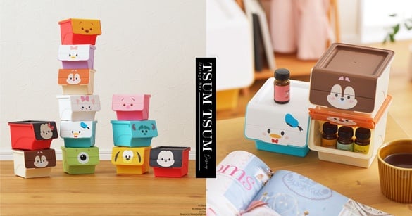 迪士尼「Tsum Tsum收納盒」可愛登場，小熊維尼、米奇米妮化身超萌收納盒幫你整理桌面