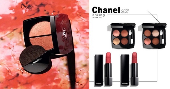 CHANEL香奈兒2021春妝太美！高光腮紅盤精緻質感花卉壓紋、絲絨唇膏新色超嫩必收