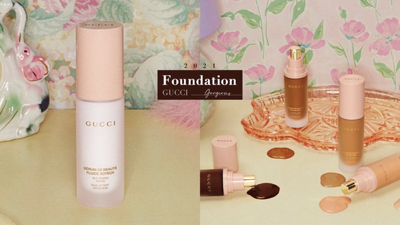 GUCCI 「玫瑰石英粉粉底」夢幻登場，精緻寶寶粉瓶蓋+啞光瓶身，加碼新品眼線膠筆必收