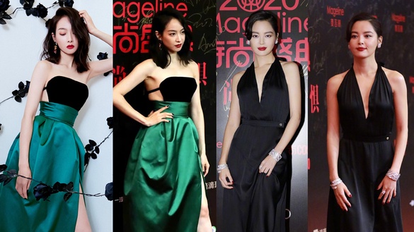 楊冪、劉詩詩、唐嫣同場紅毯PK！12女星紅毯造型精修vs未修，宋茜、關曉彤都被嫌胖