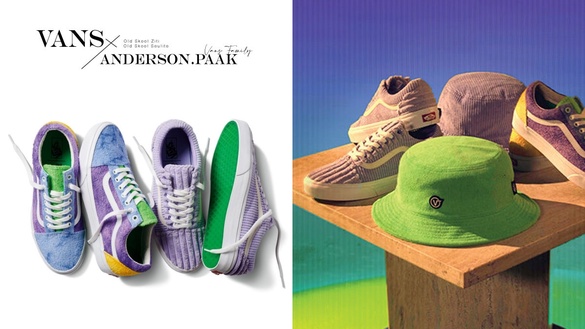 Vans x Anderson.Paak 推出「粉紫燈芯絨」聯名鞋款！溫柔毛怪配色，全系列這天上市