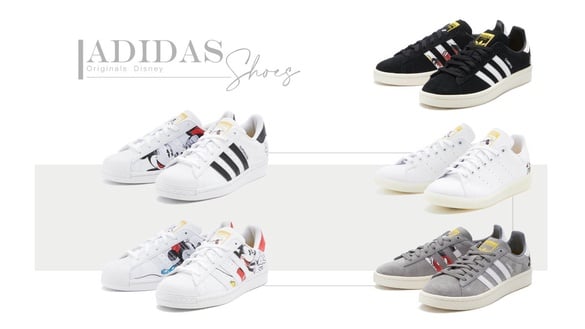 adidas Originals推出「米奇&amp;米妮」聯名系列，超萌米奇米妮小白鞋陪你迎接2021！