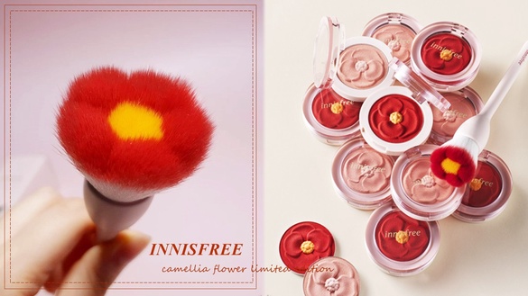 Innisfree推絕美「山茶花系列」！超夢幻山茶花刷具、可愛浮雕腮紅+軟糯質地韓妞瘋搶