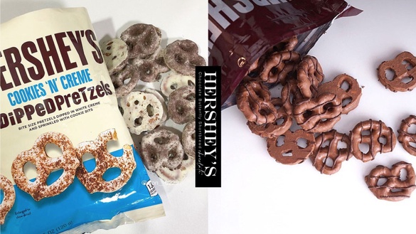 「Hershey's巧克力蝴蝶脆餅」登場！鹹、香、脆三重奏超涮嘴，搭配濃郁巧克力太罪惡