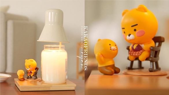KakaoFriends「萊恩蠟燭暖燈」新登場！呆萌萊恩&amp;春植公仔，夜燈+香氛二合一功能太實用