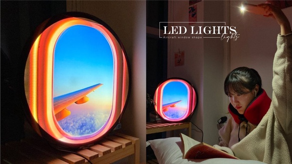 韓國「飛機窗造型LED燈」超狂熱賣中！一燈在手一解出國愁，在家就能坐飛機出國！