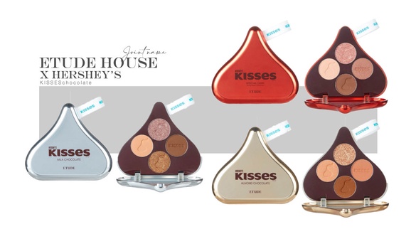 ETUDE x 好時巧克力聯名第二波！KISSES「水滴巧克力系列」外型太療癒
