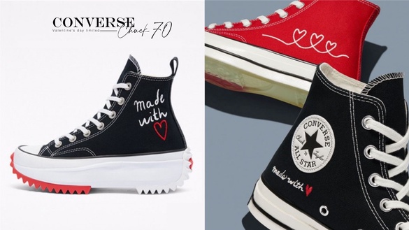 2021「CONVERSE 情人節限定」Chuck 70 繡上愛的宣言、鞋底紅心印花閃瞎路人眼睛！