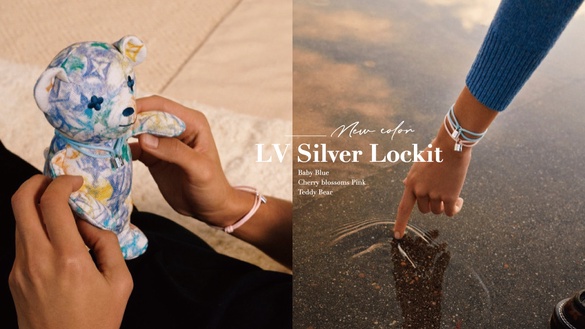 LV「Silver Lockit鎖頭手鍊」粉嫩登場！寶寶藍、櫻花粉春季必備，還有全新粉彩泰迪熊
