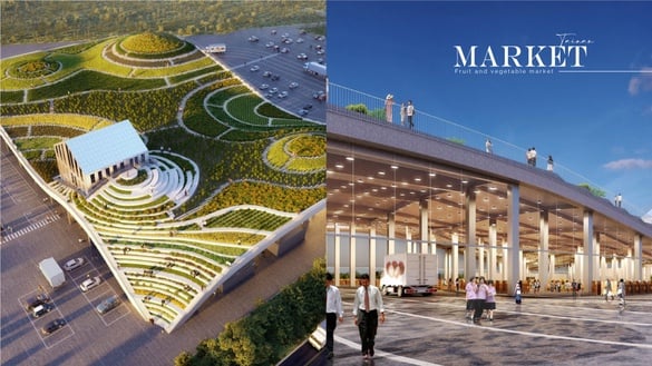 全台最美市場在台南！台南「新化果菜市場」波浪屋頂+梯田式設計，買菜也能超Chill～