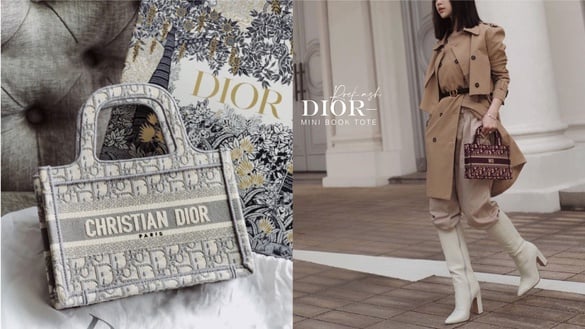 必收迷你包+1！DIOR「MINI BOOK TOTE」優雅不減，「岩石灰」高冷氣質討論度爆表～
