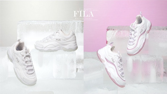 白色情人節限定！FILA RAY ICY 推出「馬卡龍色」冰晶版情侶鞋，台灣獨家限量發售！