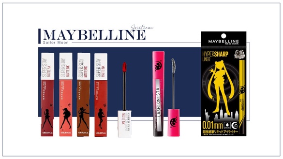 Maybelline 夢幻聯名「美少女戰士」，小金蓋化身月光仙子超燒！