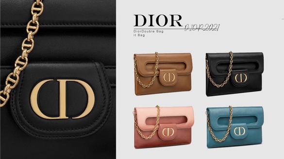 2021春夏「DiorDouble」全新登場！特殊信封外型超高雅，CD Logo堆疊成鏈條更是亮點