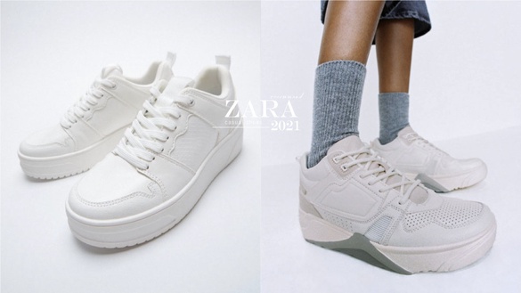 春天百搭款就是他！ZARA「2021春夏休閒鞋款」推薦，厚底小白鞋、增高老爹鞋平價入手