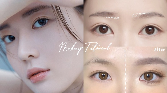 大小眼、高低眉怎麼化妝？化妝師親授「矯正眉眼不對稱」化妝法，眼眉走向是關鍵