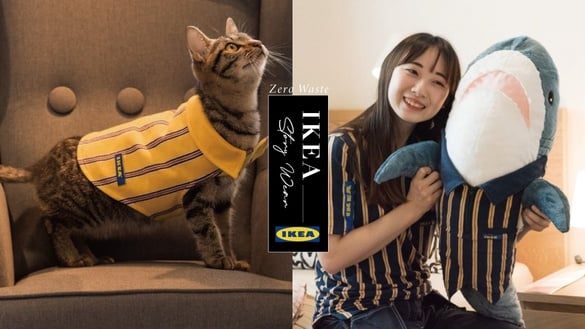IKEA「寵物、鯊魚超萌小制服」限量登場，家中萌寵、鯊鯊玩偶也能變身IKEA銷售員！