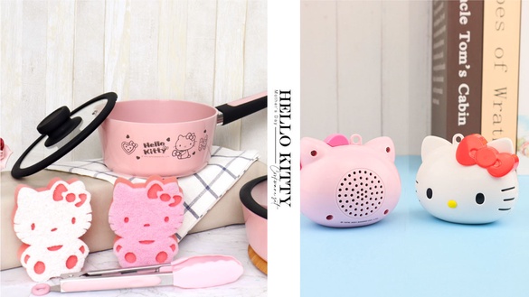 母親節禮物首選！7-11獨家預購「Hello Kitty鍋具組」，買再送Kitty造型菜瓜布、料理夾
