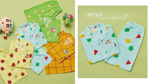 SPAO推出「春夏睡衣系列」！蠟筆小新招牌睡衣、哈利波特金探子睡衣，還有四大學院款式